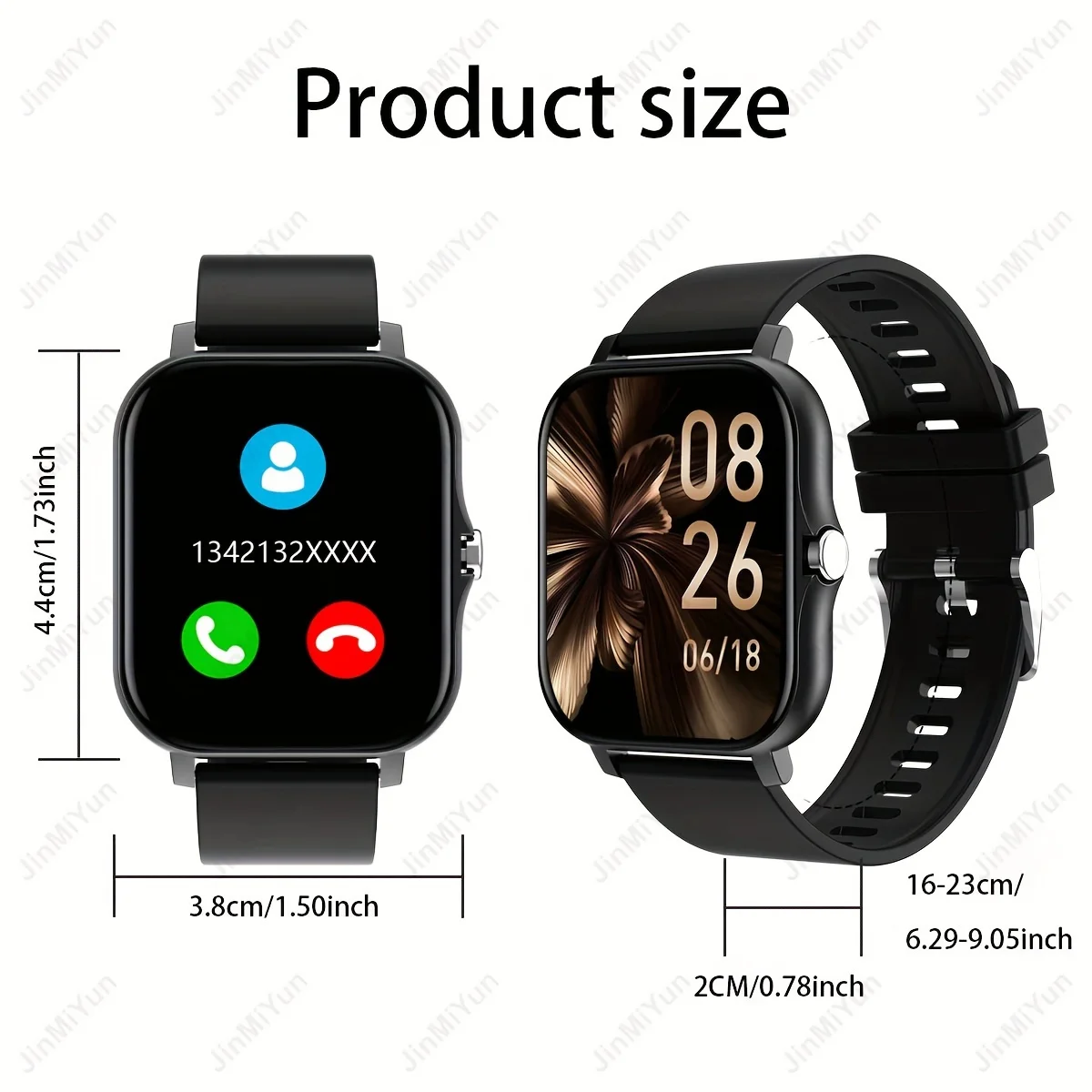 1.83 Inch Touch Sports Smart Watch,  Wireless Call, Message , Various Sports Modes, Multi-function Answering and Dialing. 2