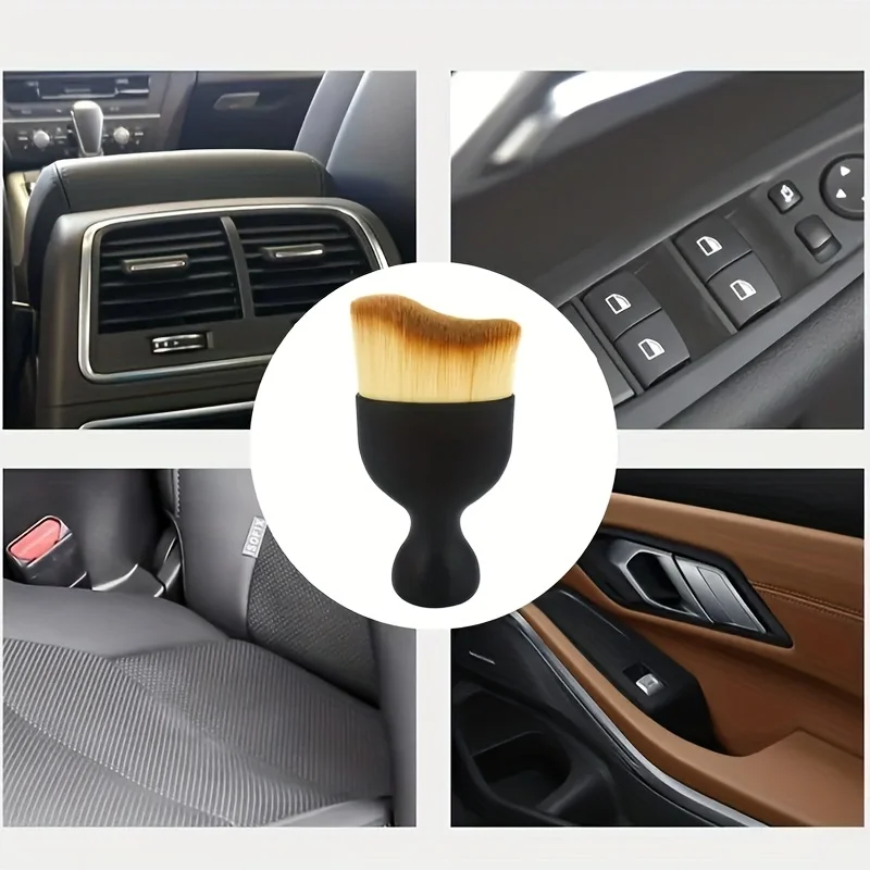 Car Interior Cleaning Brush Air Conditioner Air Outlet Cleaner Soft Brush Car Crevice Dust Removal Tool Brush 4