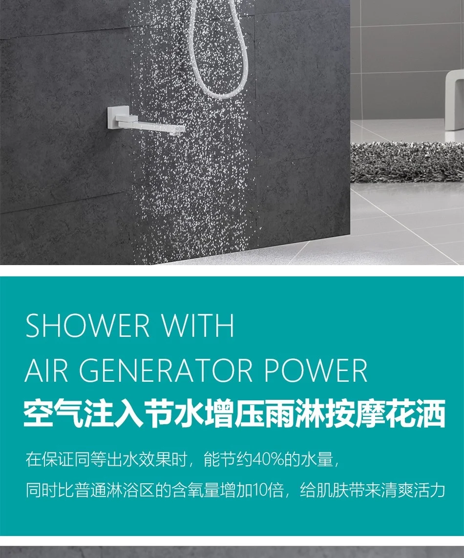 Description Picture 6 of itemBlack Concealed Waterfall LED Digital Display Bathroom Shower Faucet Set Wall Mount Rain Bath Shower System Shower Bathtub Mixer