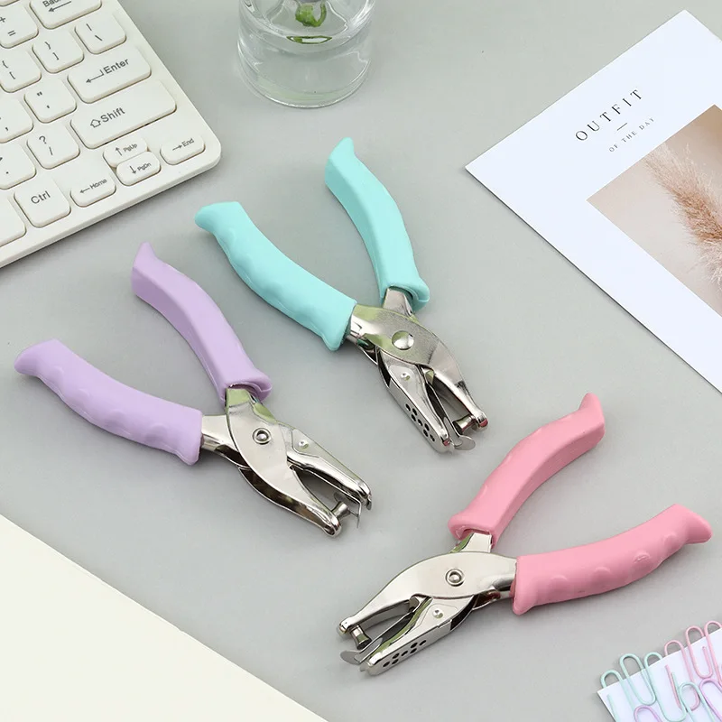 Single Hole Puncher Metal 6mm Pore Diameter Punch Pliers Hand Paper Scrapbooking Punches paper punch hole punching tools paper craft punch circle hole punch