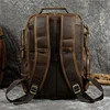 High Quality Bags Men's Leather Backpack Retro Luxury Fashion Style Backpack Travel Backpack School Bag For Men Leather Daypack 3