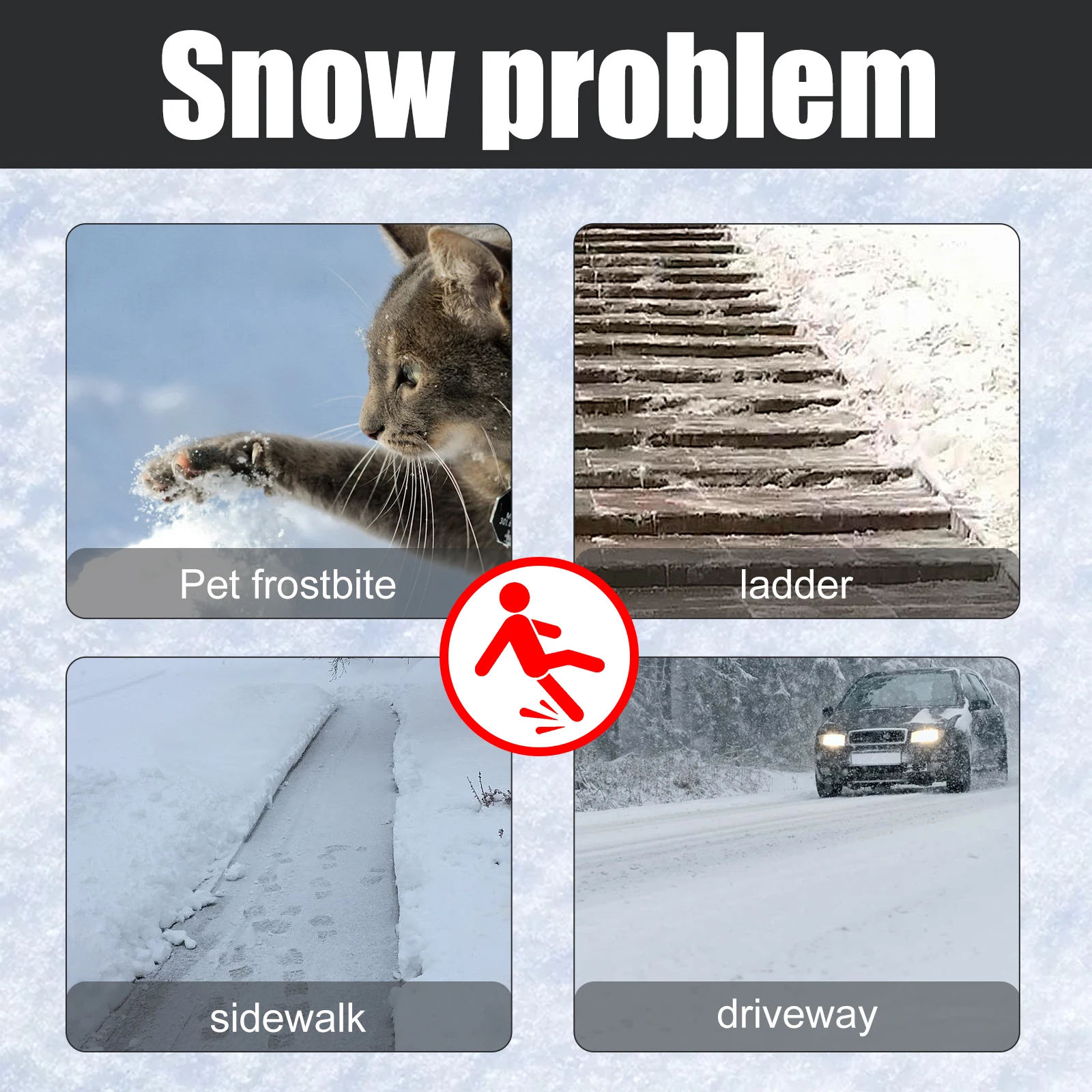 Yegbong 60ml Pet Cat And Dog Paw Snow Remover, Step Road Fast Safe Ice Melt, Suitable For Home, Car, Lawn And Workplace