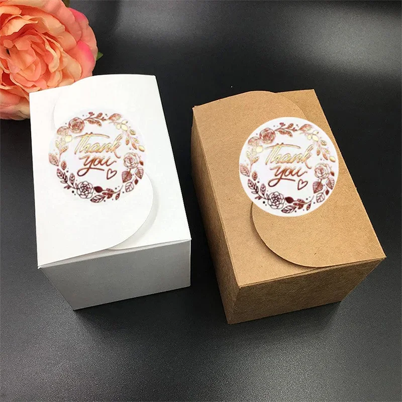 Sticker roll with monogrammed floral labels