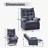 Кресло-подставка Redlife для пожилых людей, эргономичный диван-подставка с 3 моторами, регулируемое положение, для гостиной, спальни — изображение 5