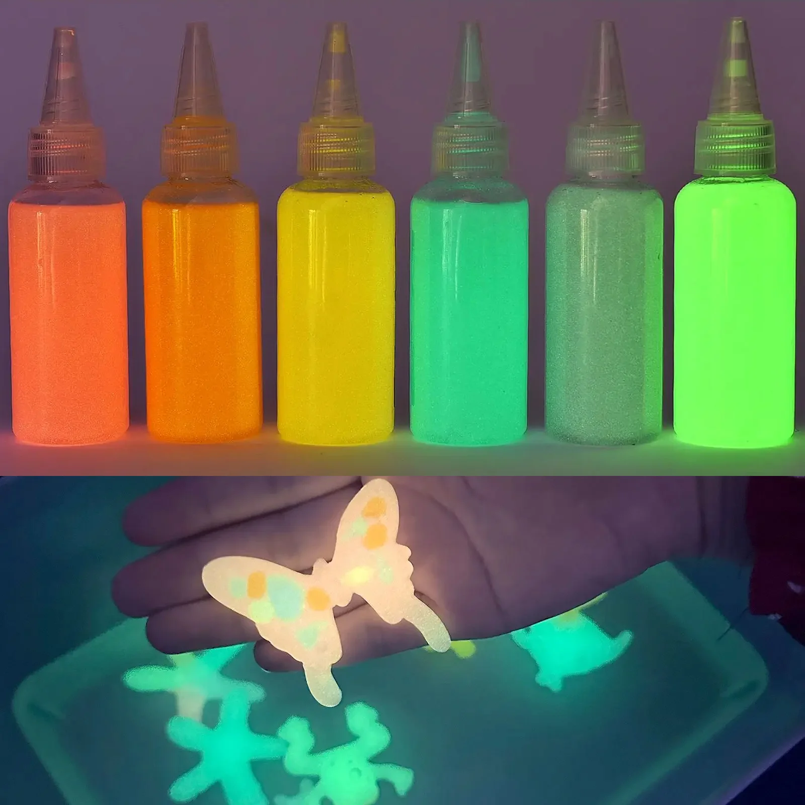 50ML 빛나는 매직 워터 엘프 오션 몰드 동반자 3D 수제 키트 아쿠아 페어리 젤 세트 수공예품 DIY 재료 세트 어린이 선..