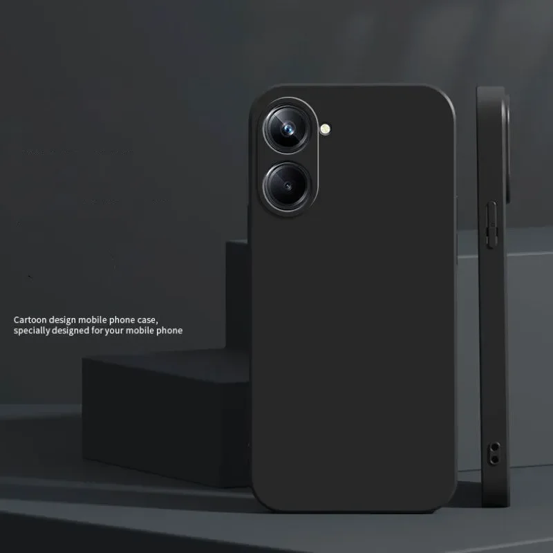 Fashionable Soft Silicone Shockproof Bumper Solid Color TPU Back Cover