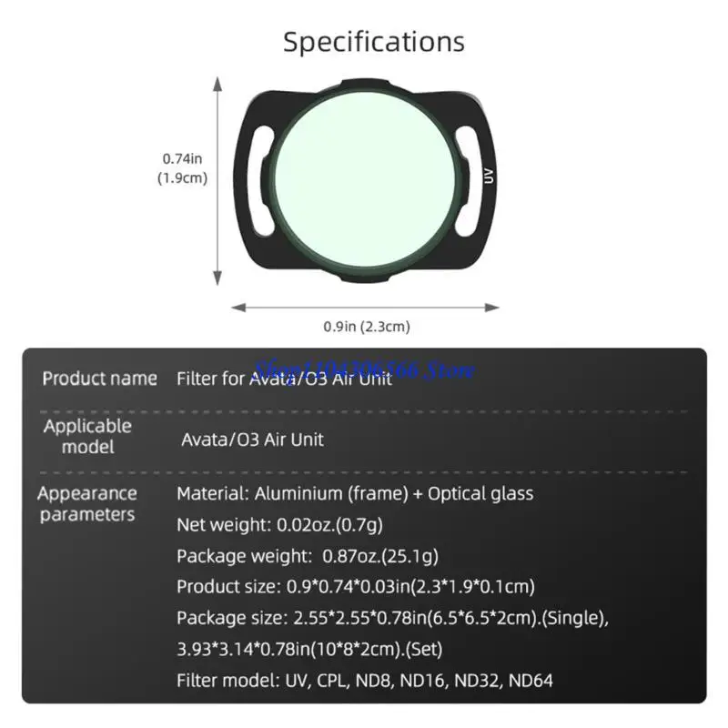 Filtres ND8 UV CPL pour DJI Mini 3 Pro - Lot de 3