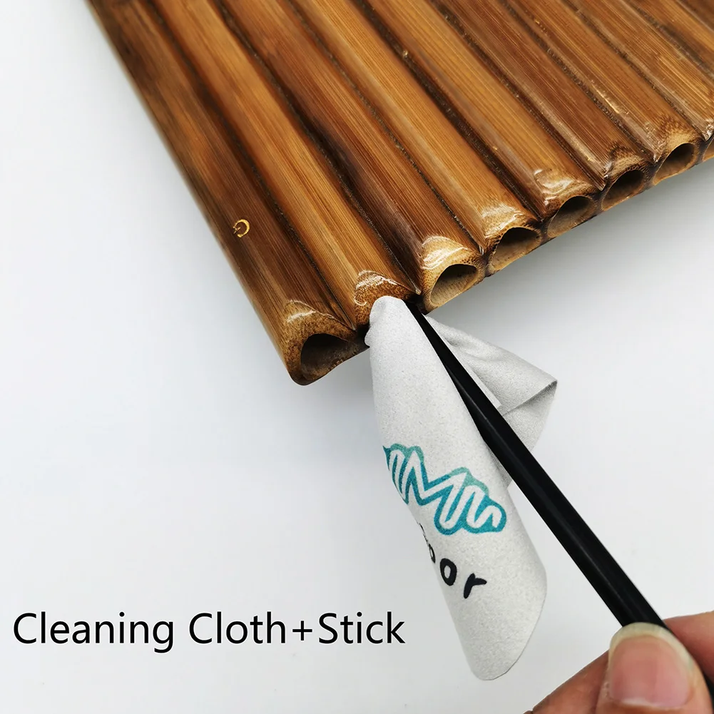 15 Pipe G Key Pan Flute Kits Bamboo Panpipes Chinese Traditional Woodwind Instrument National Musical Instrument
