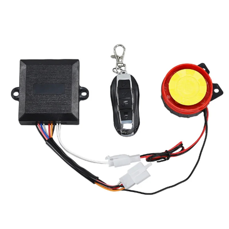 Motorcycle ATV Modified Antitheft Alarm System Motorcycle Bicycle Scooter Intelligent Remote Control Start and Alarm Interrupter