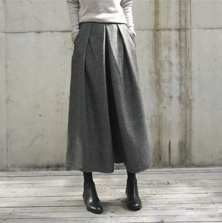 

Women's Autumn And Winter Trend Loose Fitting Casual Korean Loose Fitting Straight Leg Pants, Versatile Wide Leg Cropped Pants