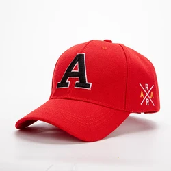 Unisex Casual Adjustable Embroidered Baseball Cap - Sunscreen Outdoor Hat - Adjustable (Red)