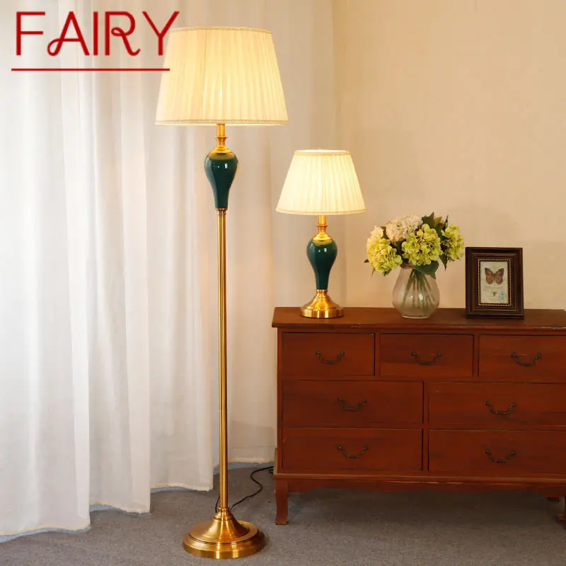 

FAIRY Modern Ceramic Floor Lamp Creative American Simple Standing Lights LED Decor For Home Living Room Bedroom Study