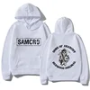 Men's Pure Cotton Hooded Sweatshirt Sons of Anarchy SAMCRO Double-sided Printed Men's and Women's Fashion Brand Design Pullover 5