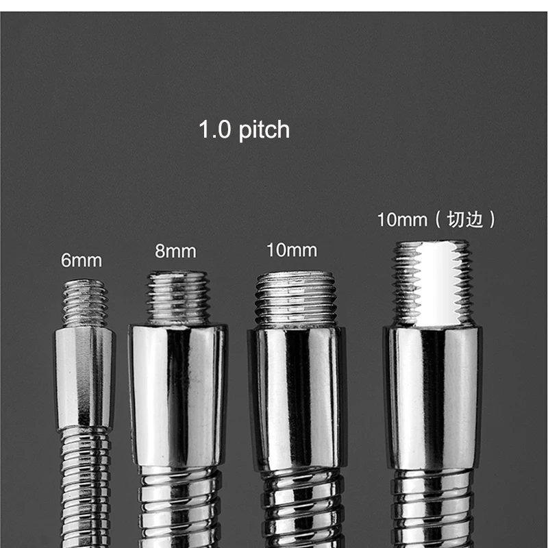 Description Picture 4 of itemUniversal D6/D8/D10/D12 Chrome Hose Metal Positioning Hose Male Metal Tooth Stereotyped Gooseneck Snake Tube 100/200/300/500mm