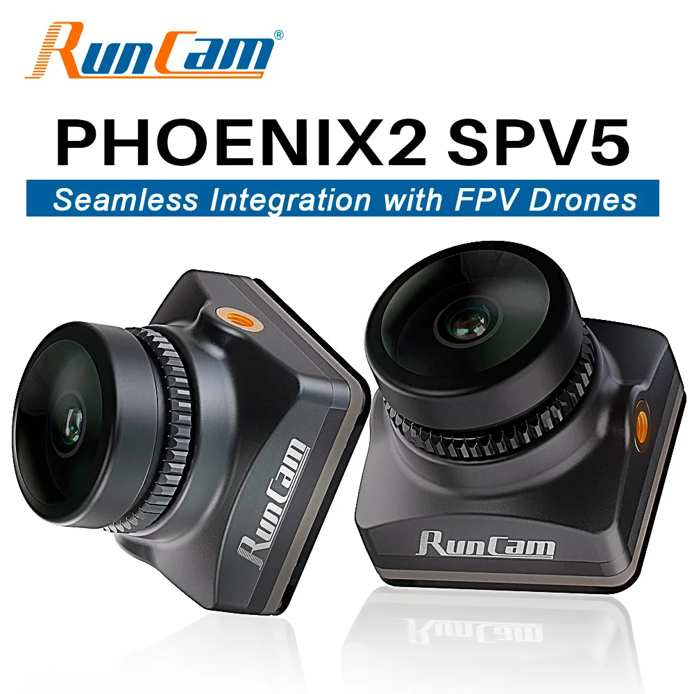 RunCam Phoenix 2 SPV5 installée sur un drone FPV, capteur 1200TVL visible
