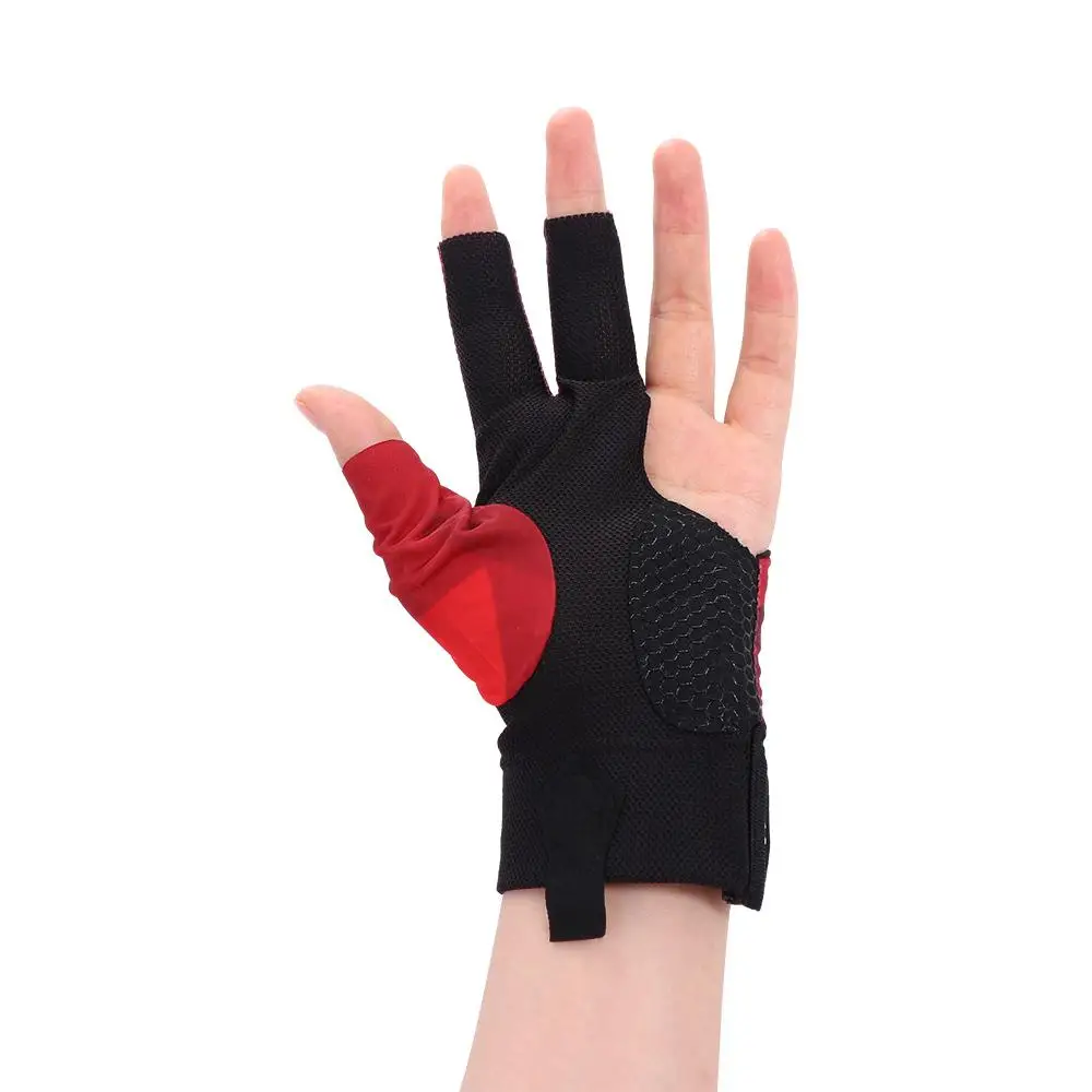 Description Picture 4 of itemAccessories Non-slip Wear-resistant Elasticity Anti Skid Gloves Billiards Gloves Three Finger Gloves Open 3 Fingers Gloves