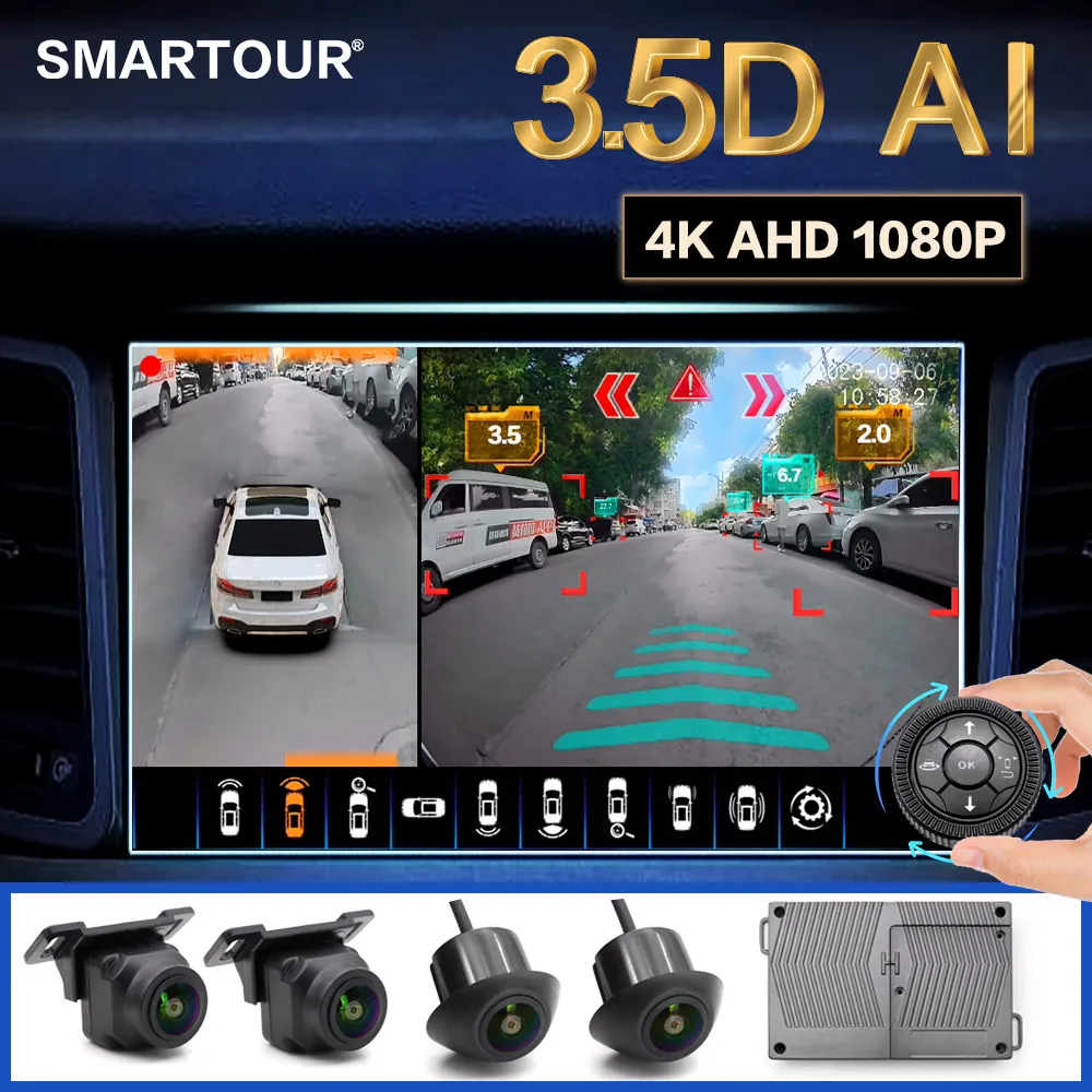 

AHD 3D 360 car camera degree bird view Parking System Auto Car Camera with DVR night vision Super wide angle 360 degree camera