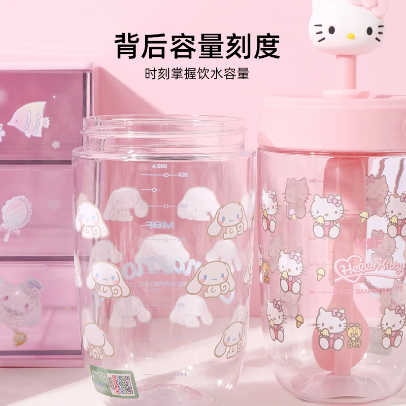 450ml Kawaii Creative Glass Cup With Lid Fashion Simple Sanrio My Melody  Cinnamorroll Cartoon Women Coffee Cup Straw Water Cup - Animation  Derivatives/peripheral Products - AliExpress