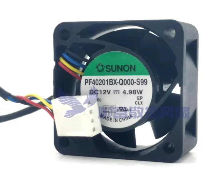 

SUNON PF40201BX-Q000-S99 DC 12V 4.98W 40x40x20mm 4-Wire Server Cooling Fan