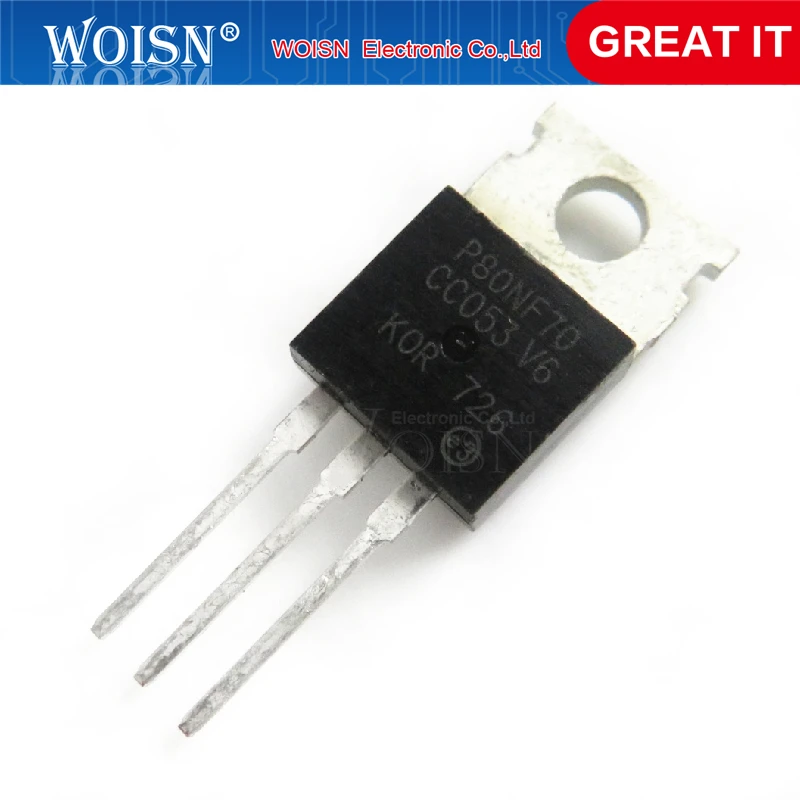 10pcs/lot STP80NF70 P80NF70 80NF70 TO-220 new original In Stock | Электронные компоненты и принадлежности