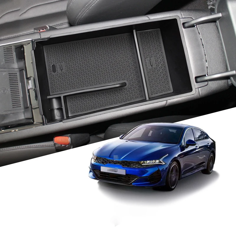 

Central Armrest Storage Box For KIA K5 DL3 Optima 2020 2021 Center Console Storage Organizer Tray Car Interior Accessories