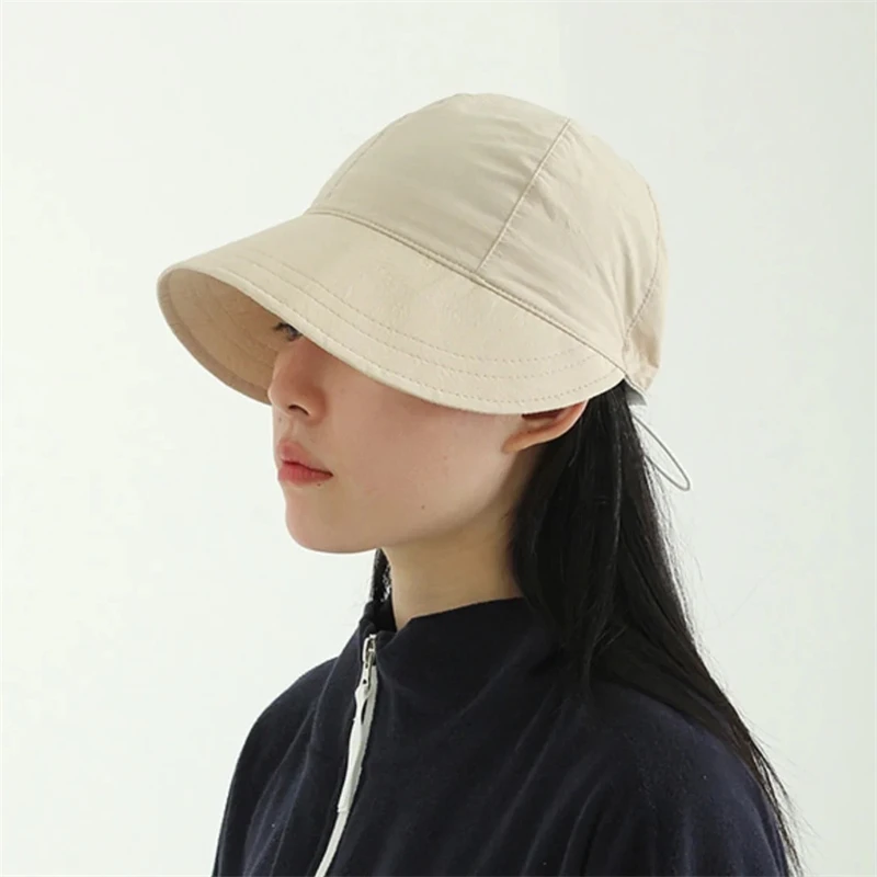 

Women Summer UV Protection Sun Hat Outdoor Baseball Caps Solid Color Beach Hat Hip Hop Gorras Panama Breathable Sun Hats