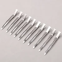 Pinces de soins capillaires pour femmes, pinces de séparation en métal et acier pour coiffure, barbier, coupe de cheveux, outils de coiffure, racine de cheveux, épingle à cheveux moelleuse 5