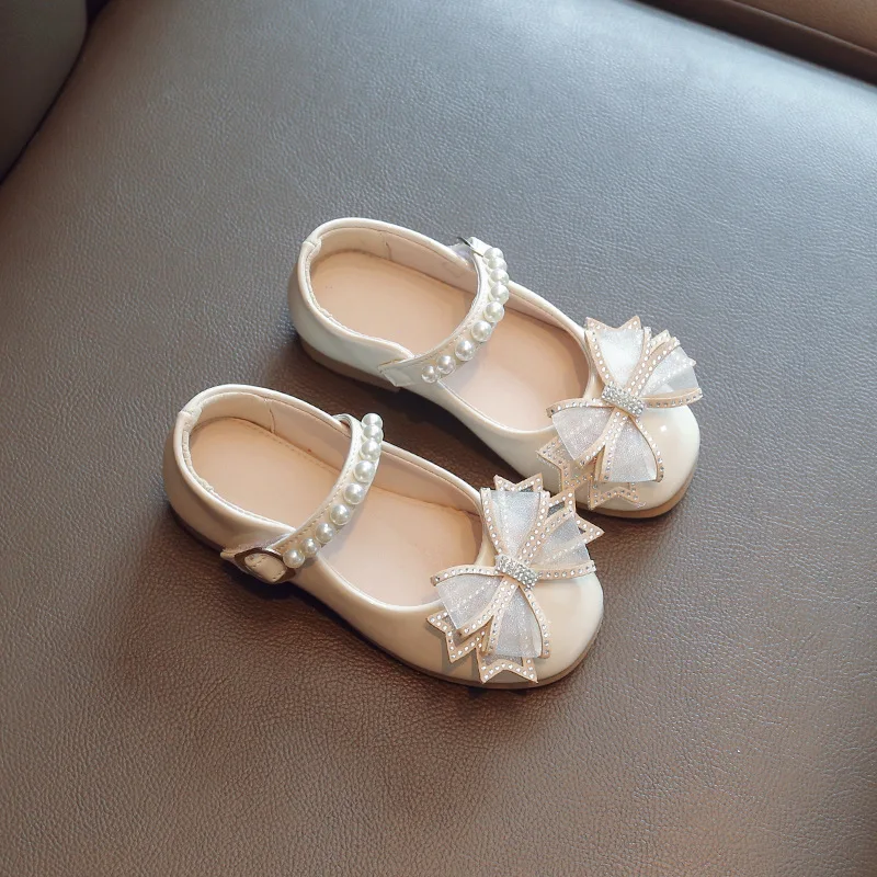 Red Black Childrens Leather Shoes Girls Princess Shoes For Party Wedding Kids Dance Performance Chaussure Fille 3-12T