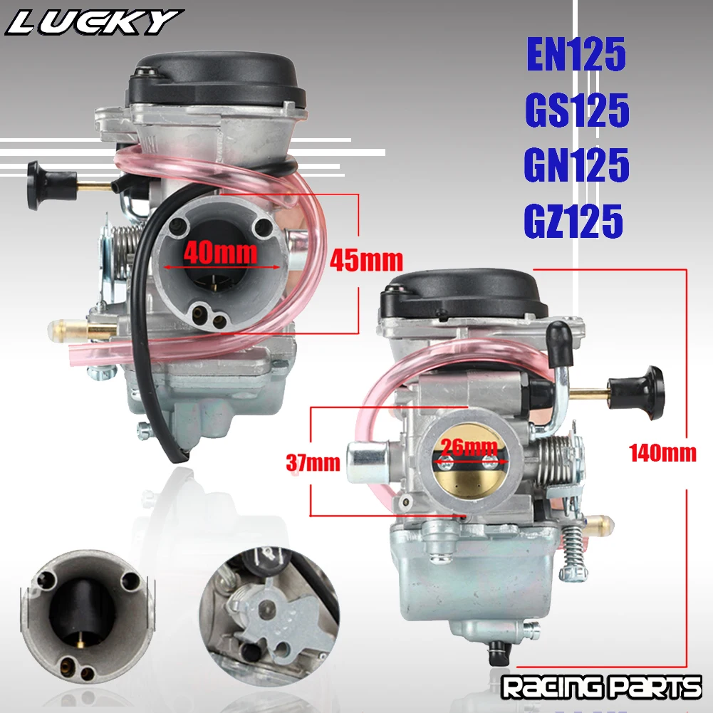 

26mm Carburetor For Mikuni Suzuki EN125 125cc Engine GZ125 Marauder GN125 GS125 EN125 Motorcycle Carburador Manual Choke Carb