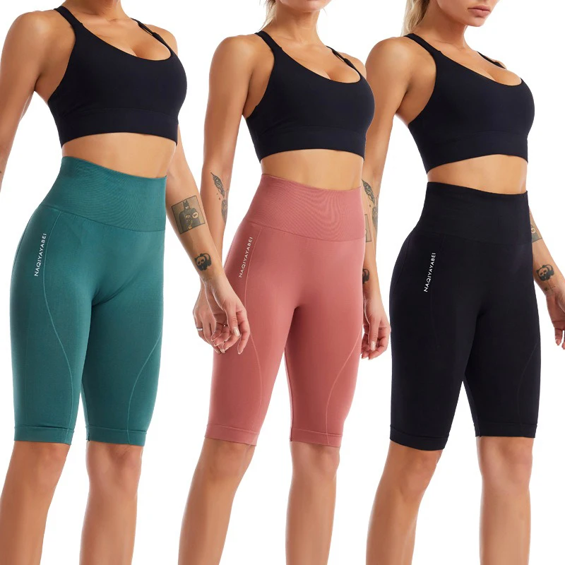 PofyBofy Widen Waistband High Waist Seamless Stretchy Butt Lifter Slim Knee-length Leggings Fitness Yoga Women Sportwear Pant