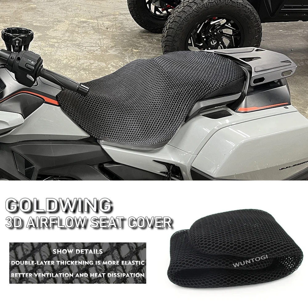 Motorcycle Seat Cover For Honda Goldwing 1800 GL1800 Seat Cover 3D Airflow Heat Insulation motorcycle seat covers