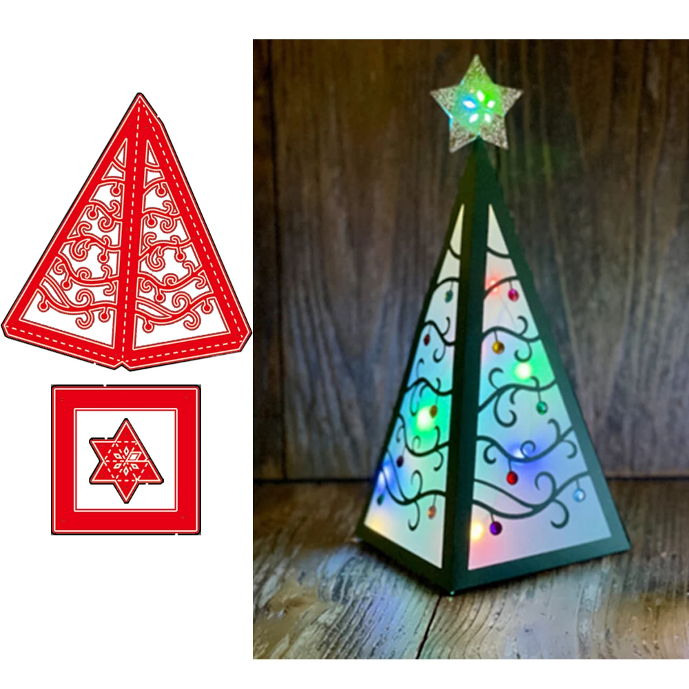 Natale Luminary Metal Cutting Dies Cutter Punch Stencil Scrapbooking Goffratura Per Carta Decorativa Artigianale Fai Da Te