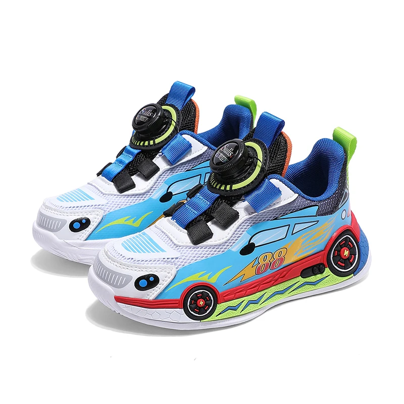 Kids' Sneakers Children Casual Sports Shoes for Boys Breathable Summer Mesh Kids Students Girls School Running Shoes Car Pattern