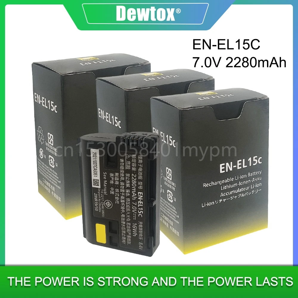 Enel15c Enel15 7.0v Battery 2280mah Charger For Z5 Z6 Z6ii Z7 D800