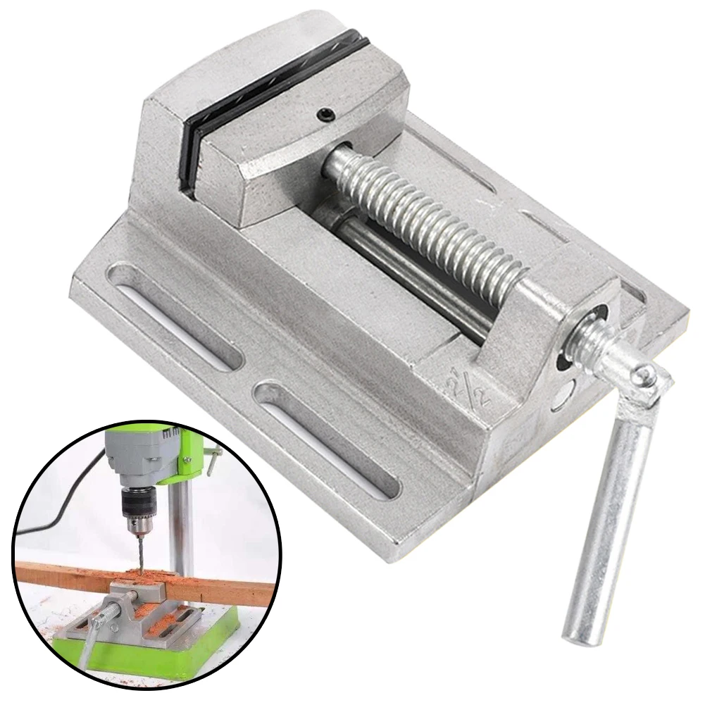 

2.5 Inch Swivel Table Bench Vise Tool Carving Bench Clamp Flat Pliers Drill Press Vice Clamp Drill DIY Press Flat