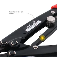 HX-10 Spine Wheel Type Labor-saving Terminal Crimping Tools for 1.25-10mm2 10-6AWG Terminal Electrician Specific Crimping Pliers 2