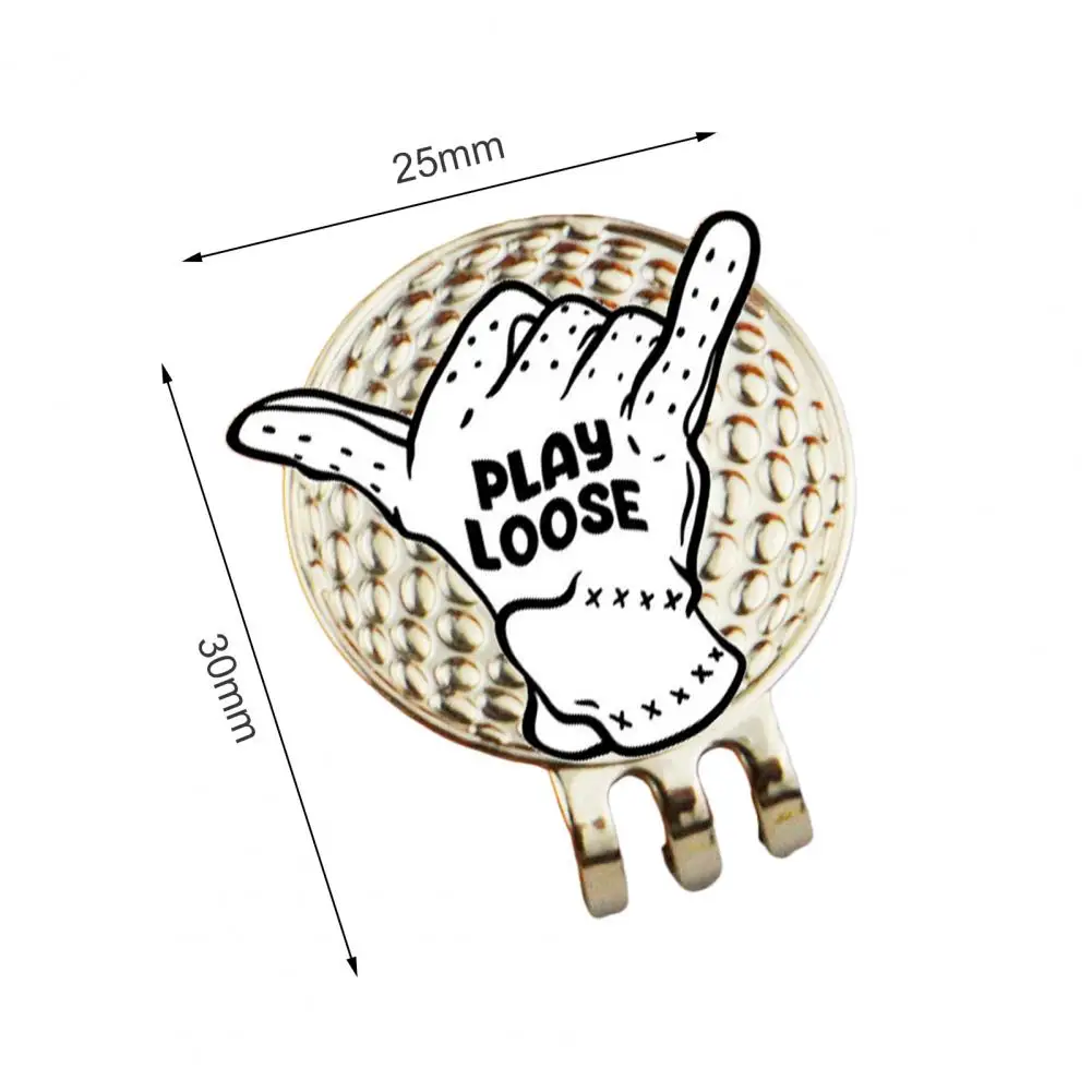hand Shape Golf Ball Markers with Hat Clips for Men Women Magnetic Baseball Cap Clips Golfer Removable Attaches Golf Hat Clip