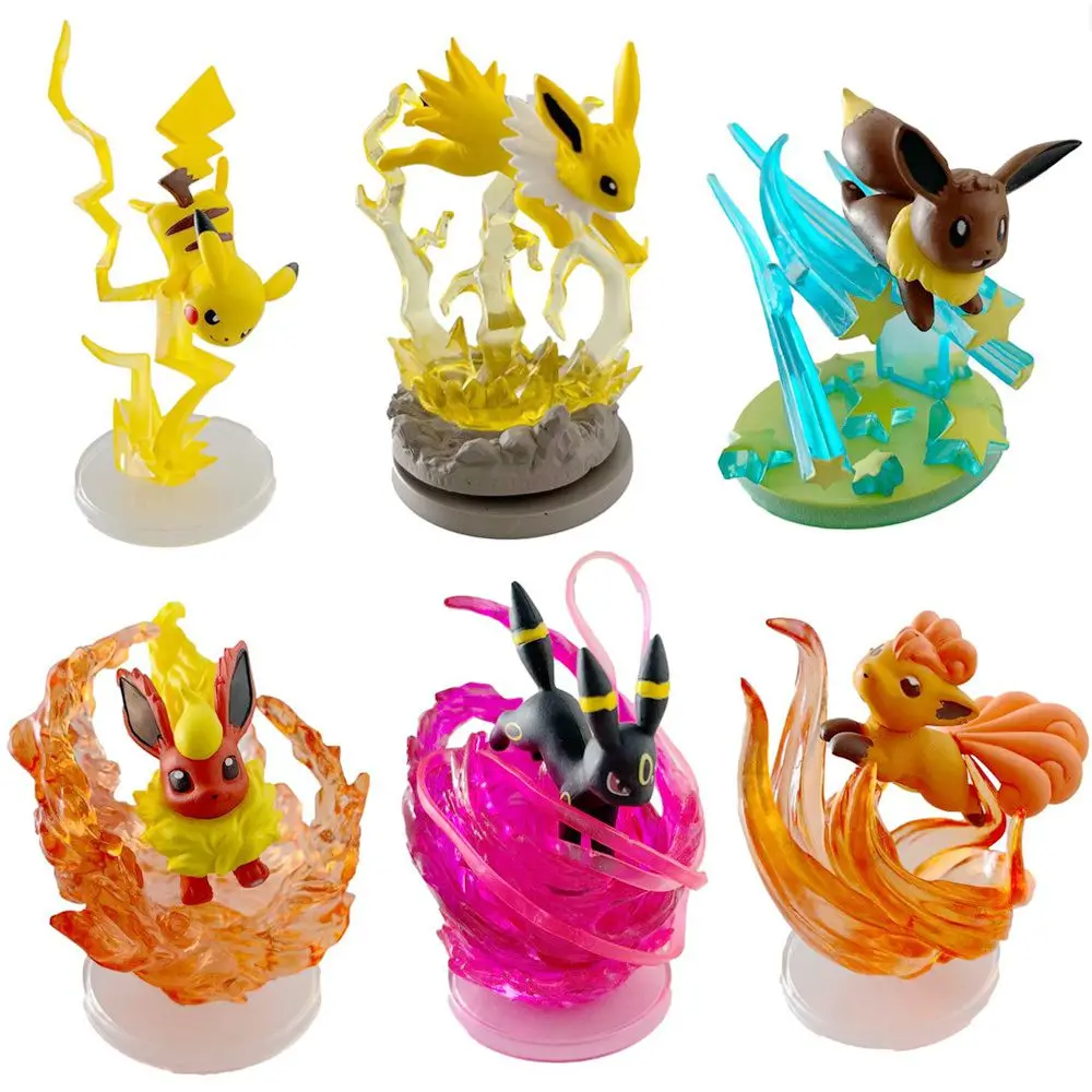 Pokemon Eevee Family Figure Toys Model Collection Eevee Action Toys for  Children Birthday Gifts