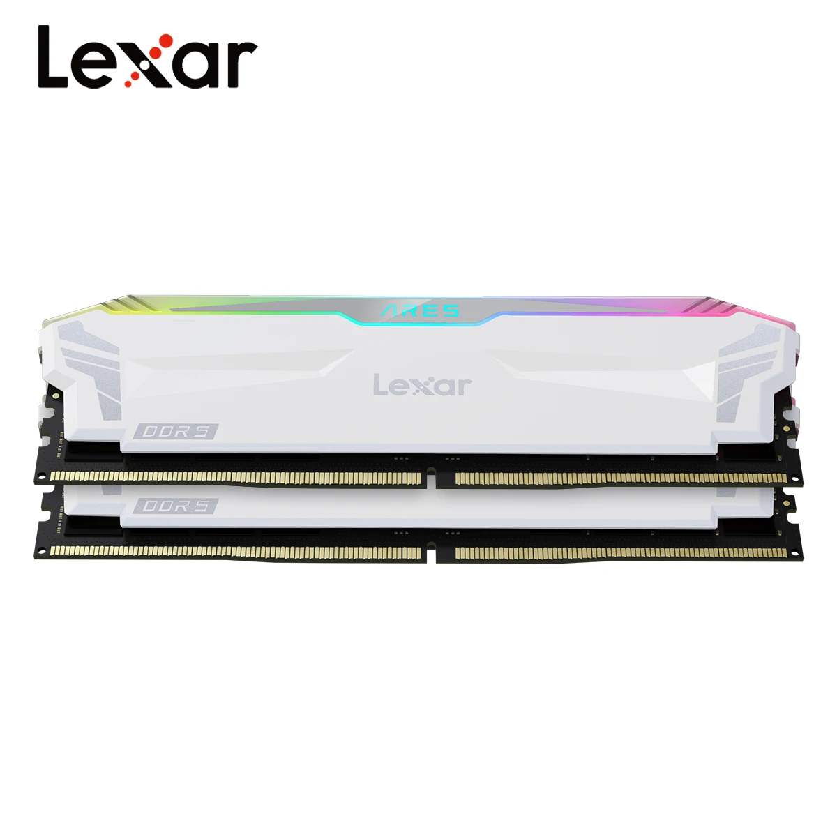 ロラライハリス♥️Ram Lexar DDR5 Ares RGB Ram 6400MHz CL32 SDRAM 16GB 32GB 2PCS Black