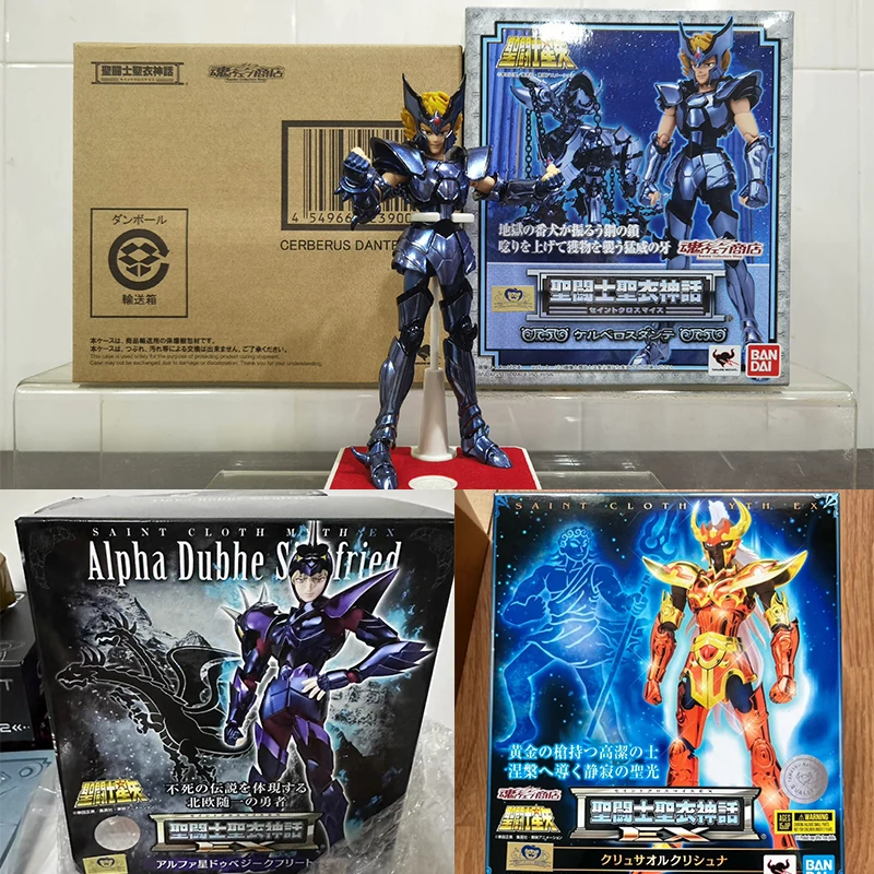 Original Bandai Anime Figures Saint Seiya Myth Cloth Alpha Duche Siegfried/Cerberusdante/Krishna Action Figure Toys