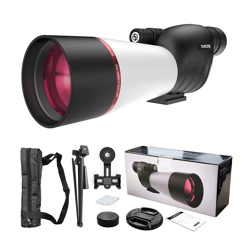 

25-75x60 Spotting Scope HD Zoom Powerful Monocular Waterproof Long Range Telescope W/Tripod For Target shooting Camping Birding