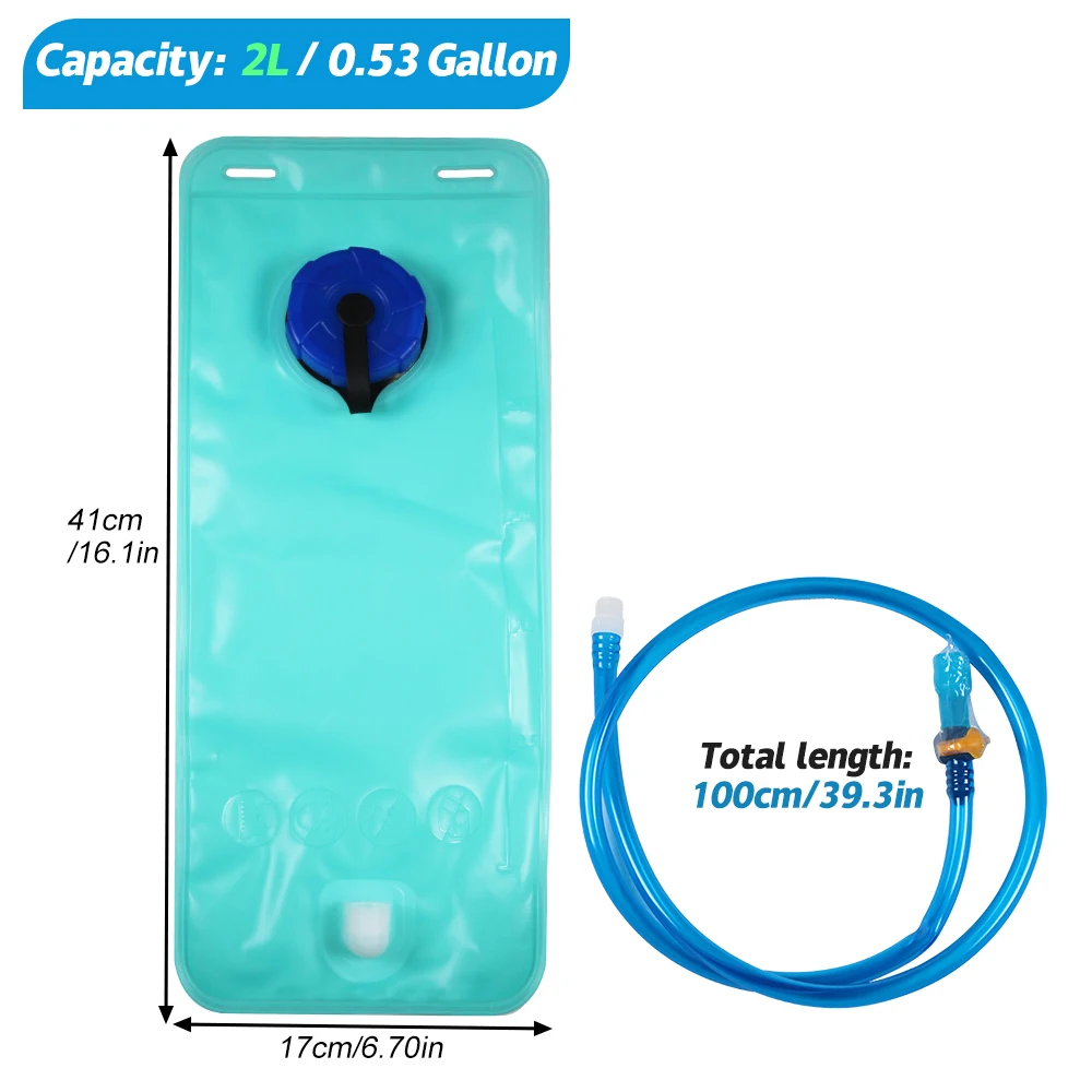 1PCS Koşu Hidrasyon Yeleği Paketi 2L - Sırt Çantası Açık Hava Sporları için Harika Koşu Yürüyüş Kamp Bisiklet Kayak