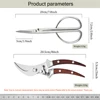 1-2PCS, Multifunctional Flower Leaf Branch Scissor Flower Branch Scissors Garden Scissors Potted Pruning Tool  Garden Scissors 2