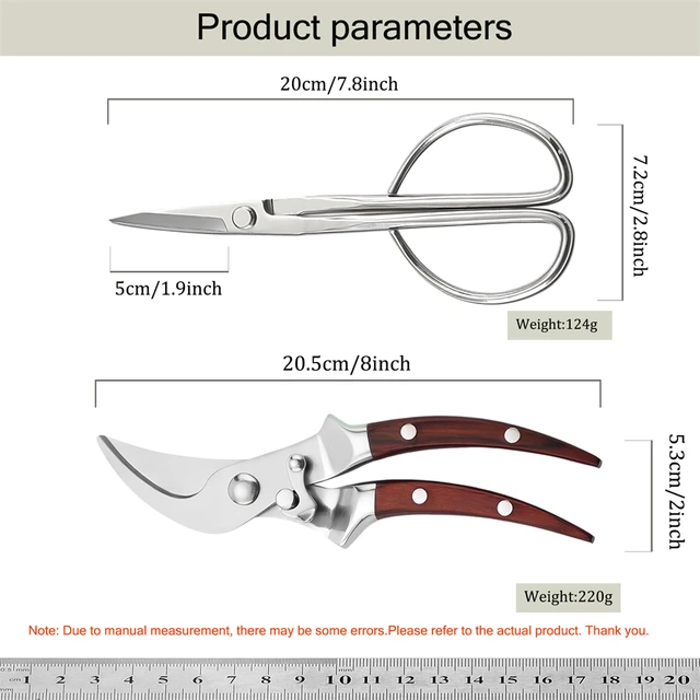 1-2PCS, Multifunctional Flower Leaf Branch Scissor Flower Branch Scissors Garden Scissors Potted Pruning Tool  Garden Scissors 2