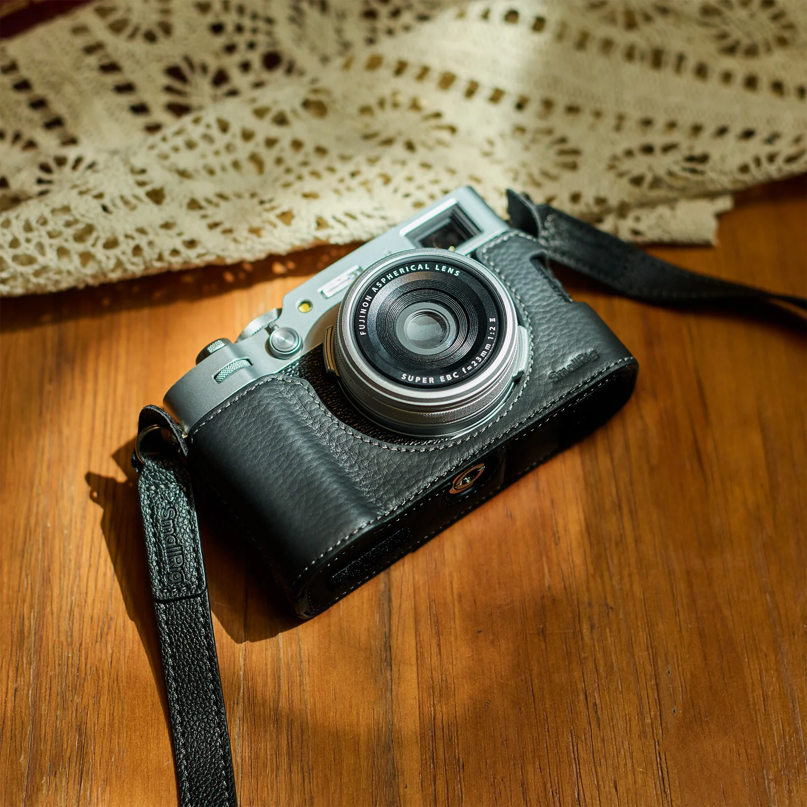 X100VI Half Case, Camera Leather Case Kit for FUJIFILM X100VI with Shoulder Stra