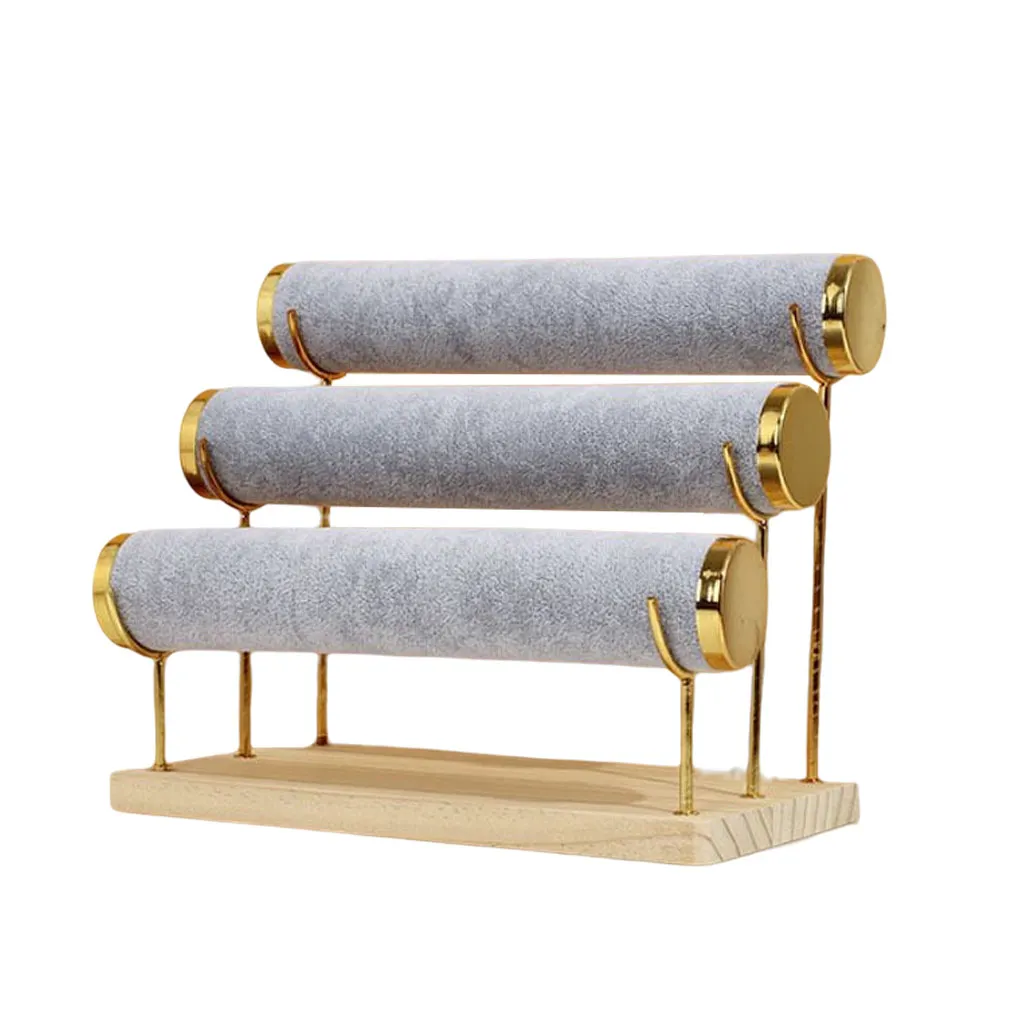 

Bracelet Necklace Display Stand 3 Layers Jewellery Holder Rack for