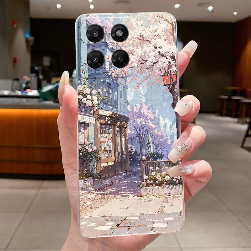 Luxury Cute Cool Soft Silicone Transparent Phone Case Back Cover