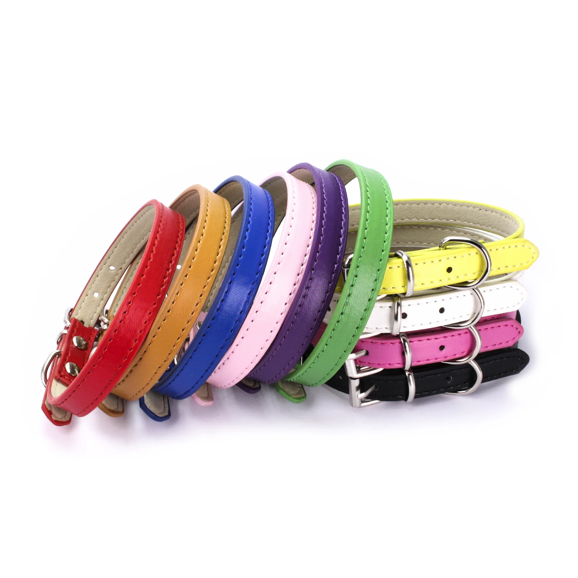 Dog Collar Pet Collar Pet Necklace Alloy Buckle Dog Chain Size Adjustable for Small and Medium-sized
