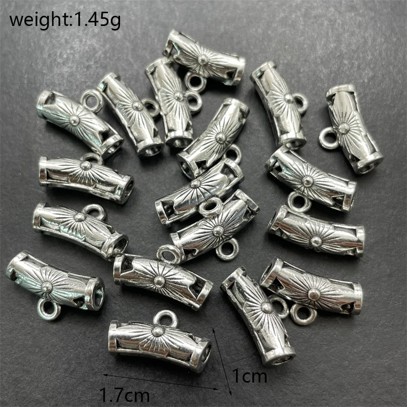 3-Way Hollow Out Bails Beads Connector Charms Risultati Di Gioielli Fai Da Te All'Ingrosso Accessori Color Argento Antico Discovery