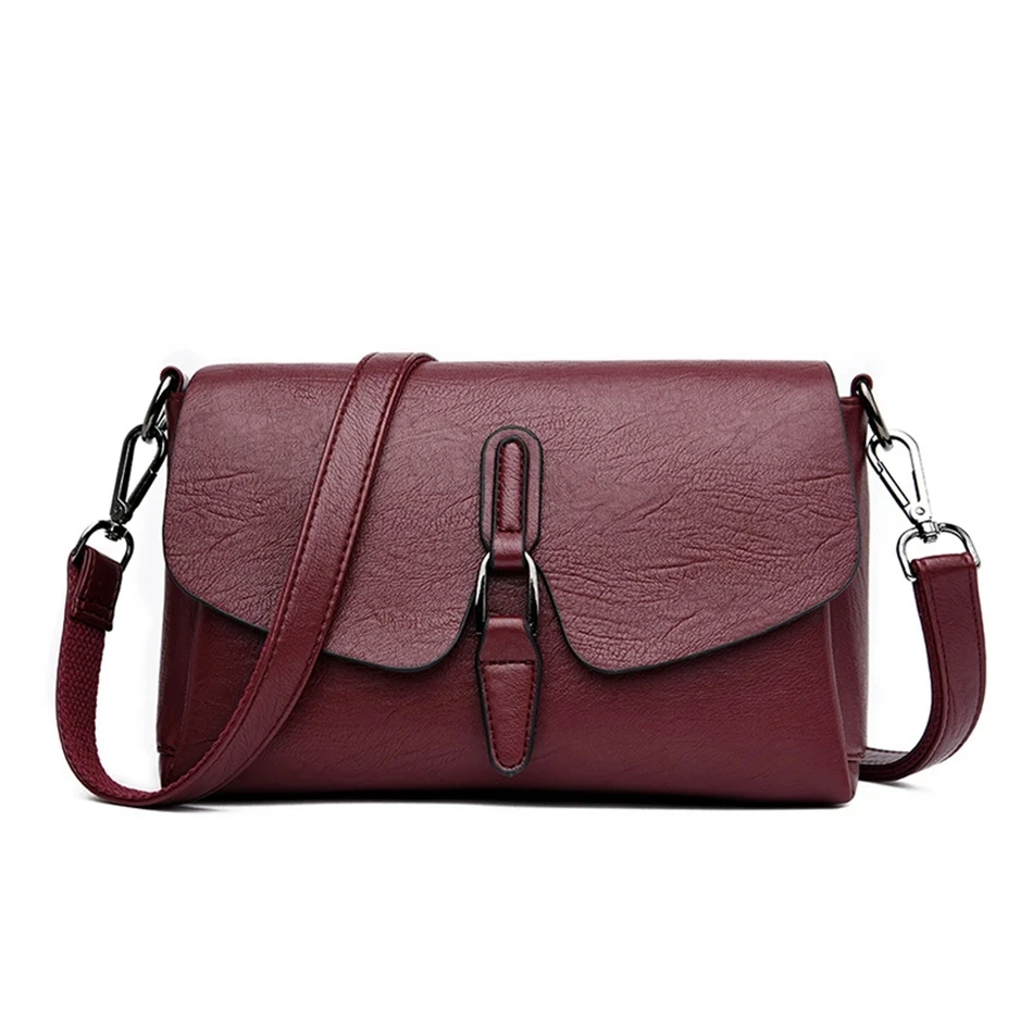 

Luxury Leather Women Crossbody Bags Designer Ladies Shoulder Messenger Bags High Quality Purses and Handbags Sac A Main Bolsa